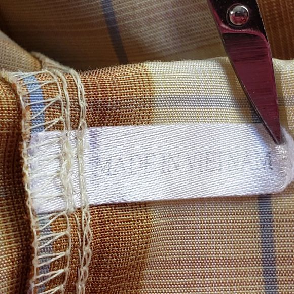 MAXINI SPORT Shirt Plaid Mens Medium Lightweight Brown Western Button Down - Picture 12 of 12